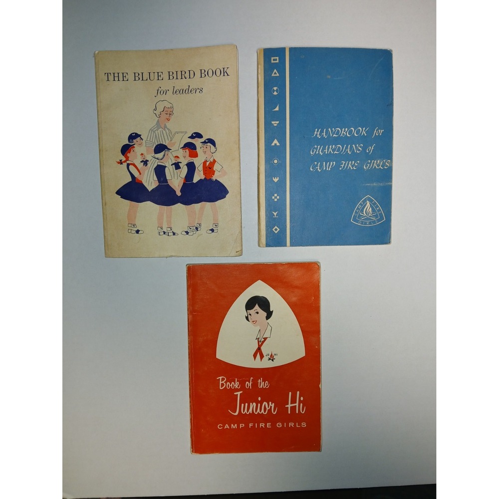 Vintage Campfire Fire/Blue Birds Girls Books (Lot Of‎ 3 ) 1960s